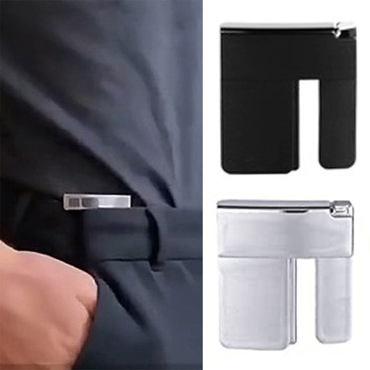 SearchFindOrder Silver Waist Belt-Free Easy Clip Buckle