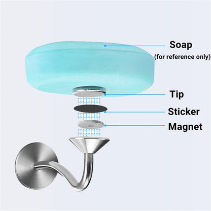 SearchFindOrder Flat Wall-Mounted Magnetic Soap Holder