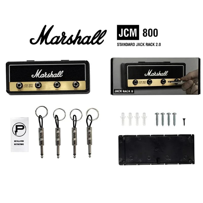 Wall Mounted Retro Jack Rack Guitar Amp Keychain Rack