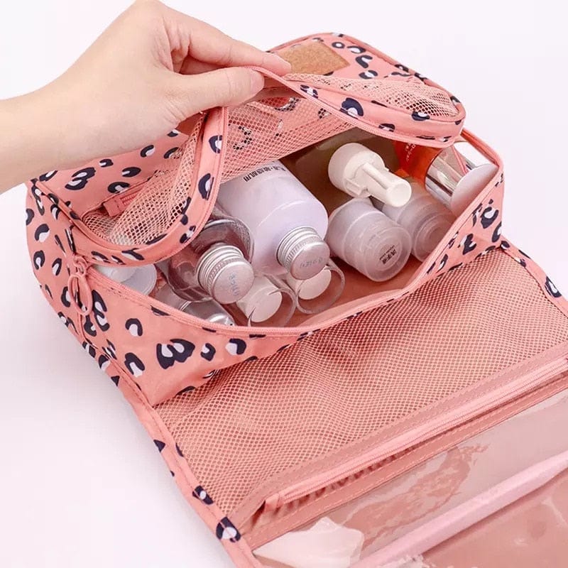 Waterproof Travel Cosmetic Toiletry Bag with Hanging Hook