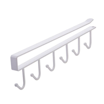 SearchFindOrder White-02 Under Shelf Storage Hanging Rack Organizer