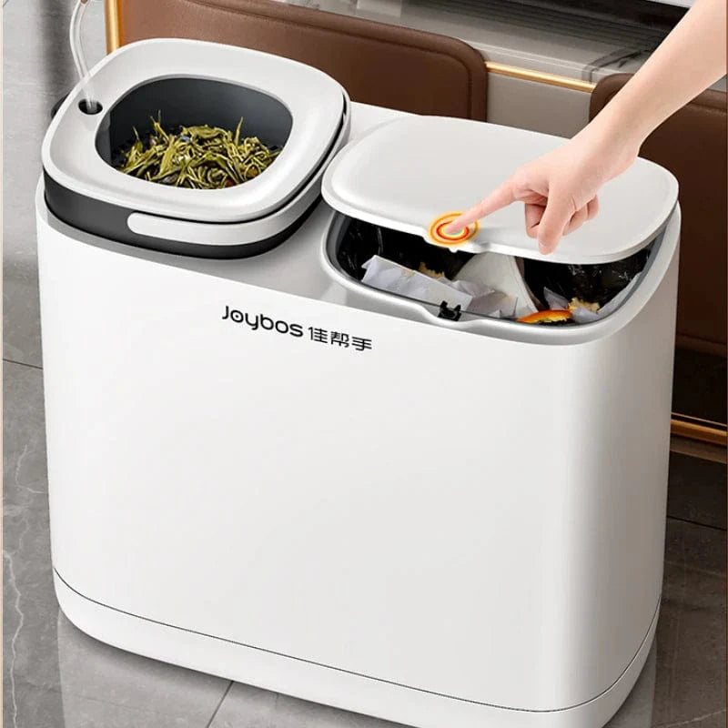 Wet Dry Separation Trash Can, Nordic Chic Waste Management Solution