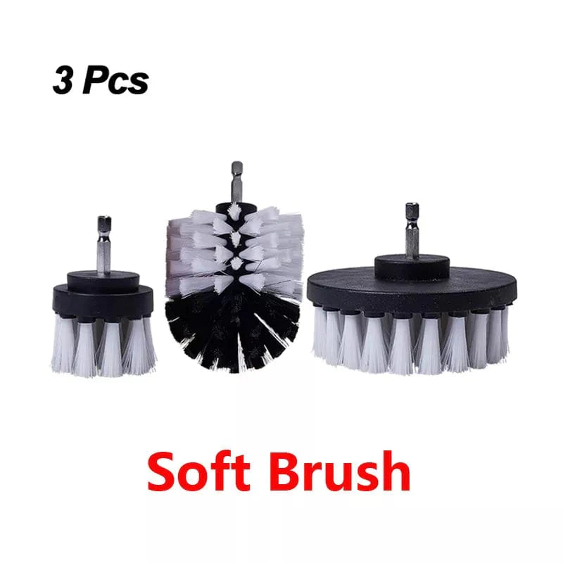 Electric Drill Brush Scrubber Set (3 pieces)