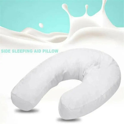 Side Sleeper and Body Pillow, U-Shaped Full Body Pillow with Contoured Support, Ideal for Pregnancy, Neck, Back, Hip, and Joint Pain Relief, Suitable for Sciatica Sufferers - Firm with Removable Washable Cover