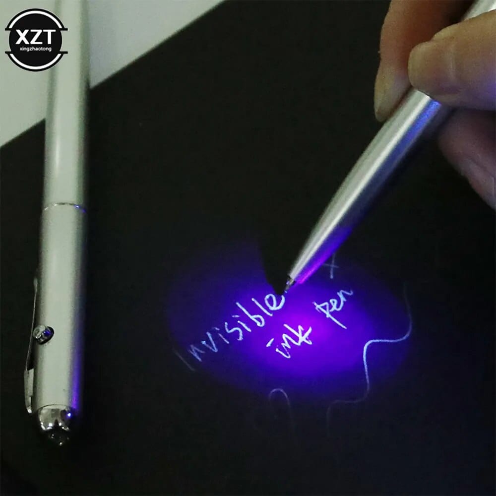 Creative Magic LED UV Light Ballpoint Pen with Invisible Ink Secret Spy Pen