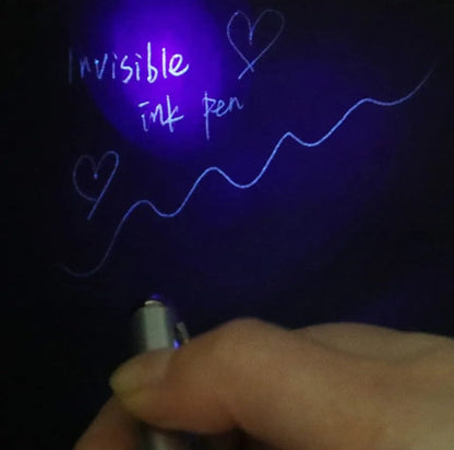 Creative Magic LED UV Light Ballpoint Pen with Invisible Ink Secret Spy Pen