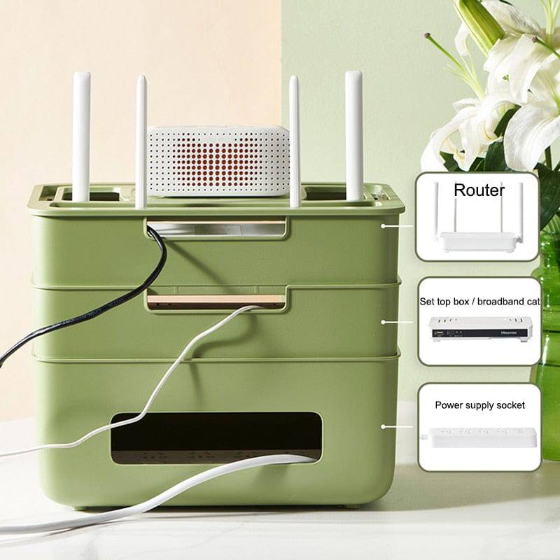 Wi-Fi Router & Cable Organizer Box - Smart Shop (Online Store for wise shoppers) 