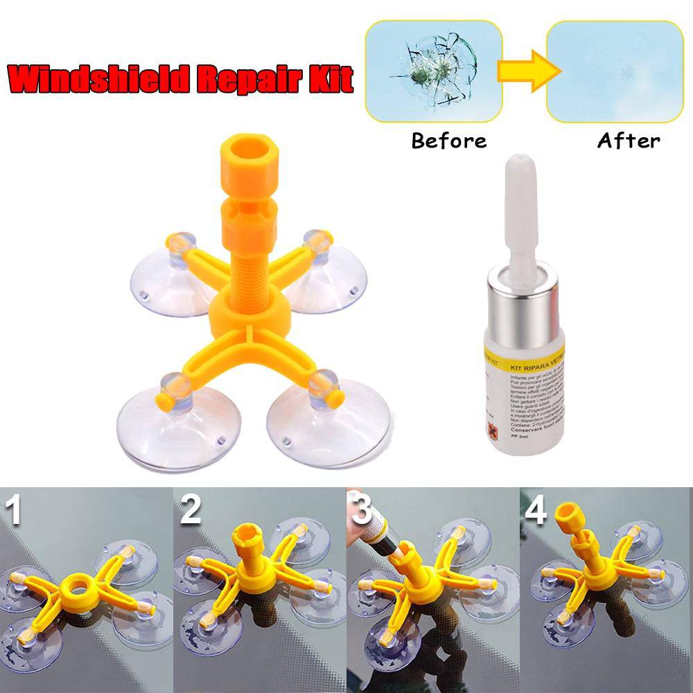 SearchFindOrder Windshield Repair Large UV Light Windshield & Glass Repair Kit