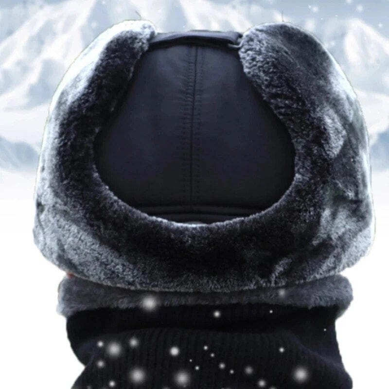 Winter Shield Hat Unisex Windproof Fleece Cap with Ear Protection