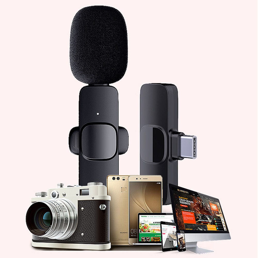 Wireless Portable Microphone for iPhone & Android