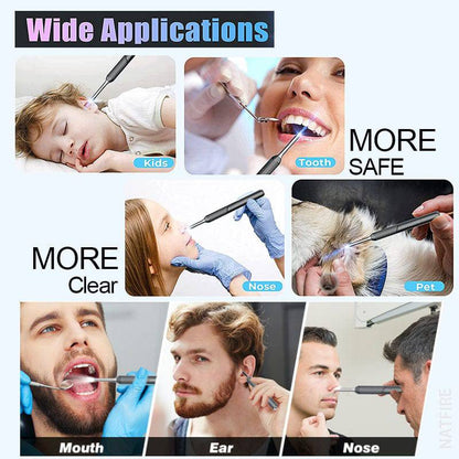 Wireless Otoscope Ear Wax Removal Tool, 1080P HD Ear Cleaner with 6 LED Lights, 3.5mm Mini Visual Ear Camera Endoscope, Ear Cleaning Kit for iPhone, iPad, Android - Smart Shop (Online Store for wise shoppers) 