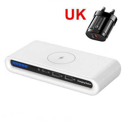 SearchFindOrder Without USB Adapter 4-in-1 Smart Wireless Charging Station