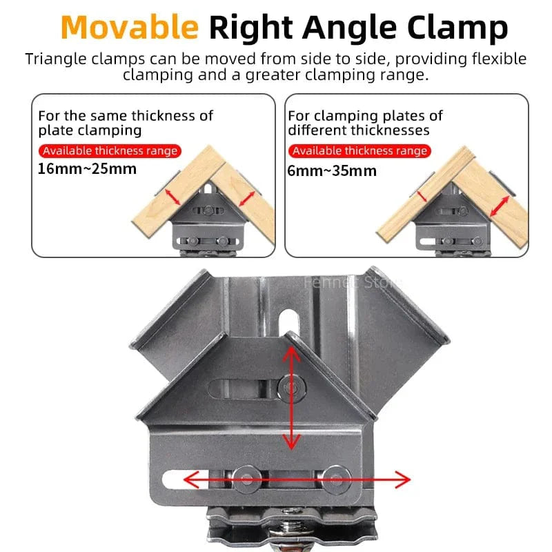 SearchFindOrder 4PCS Closed Style / CHINA Woodworking 90 Degree Corner Clamps