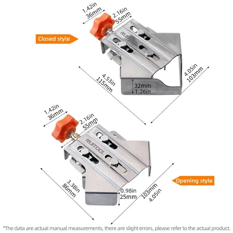 SearchFindOrder 4PCS Opening Style / CHINA Woodworking 90 Degree Corner Clamps