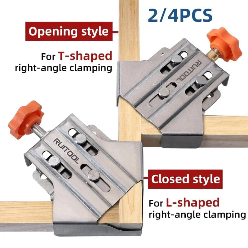 SearchFindOrder 2PCS Closed Style / CHINA Woodworking 90 Degree Corner Clamps