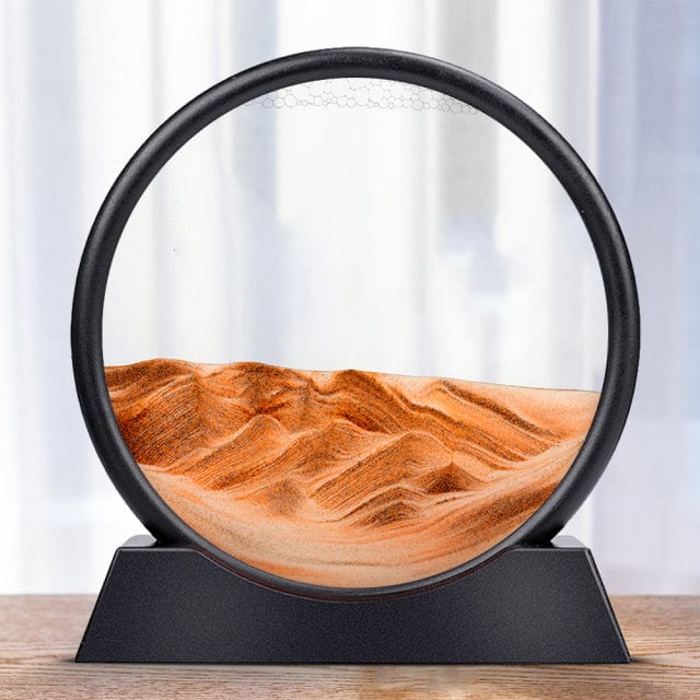 SearchFindOrder Red / 7 inch 3D Hourglass Moving Sand Art Decor