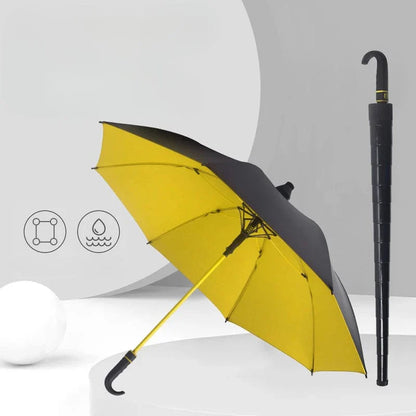 SearchFindOrder Red Heavy-Duty Curved Handle Umbrella