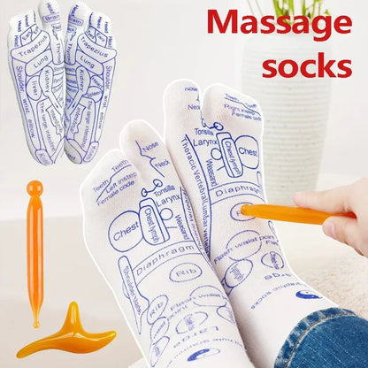 Acupressure Reflexology Socks with Massage Stick - Smart Shop (Online Store for wise shoppers) 