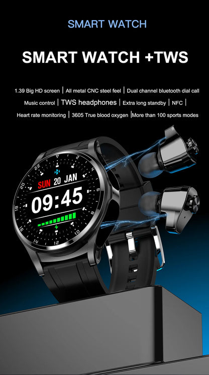 Smart Two-in-one Bluetooth Watch